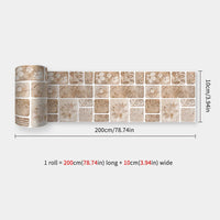 10X200cm Long Strip Wall Stickers Floor Kitchen Bathroom Living Room Skirting Line Wall Decor Waterproof Peel & Stick Wallpaper