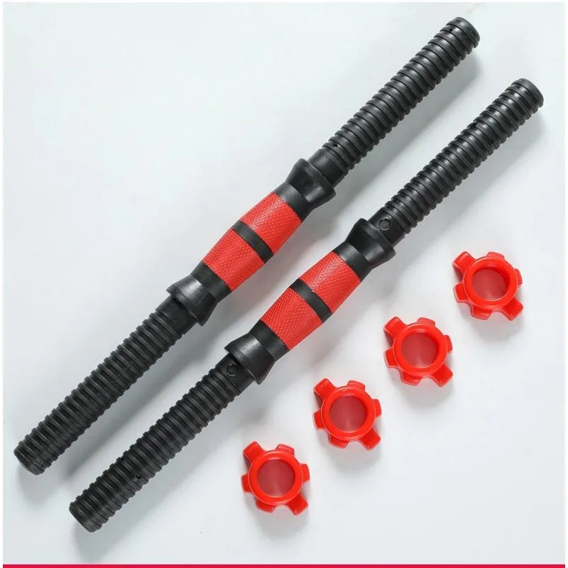 Barbell Buckle Barbell Bar Threaded Dumbbell Handles Powerlifting Fitness Equipment