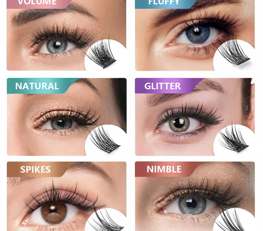 MASSCAKU Natural Volume Primor Material Cluster Lashes Extensions Strong Individual Eyelashes Beauty Salon