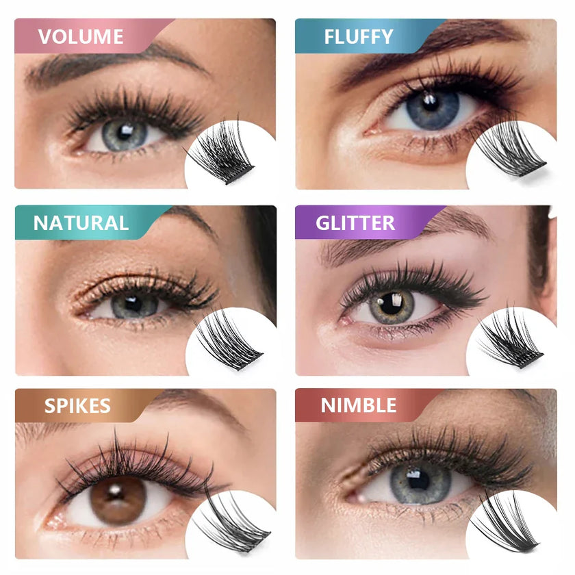MASSCAKU Natural Volume Primor Material Cluster Lashes Extensions Strong Individual Eyelashes Beauty Salon