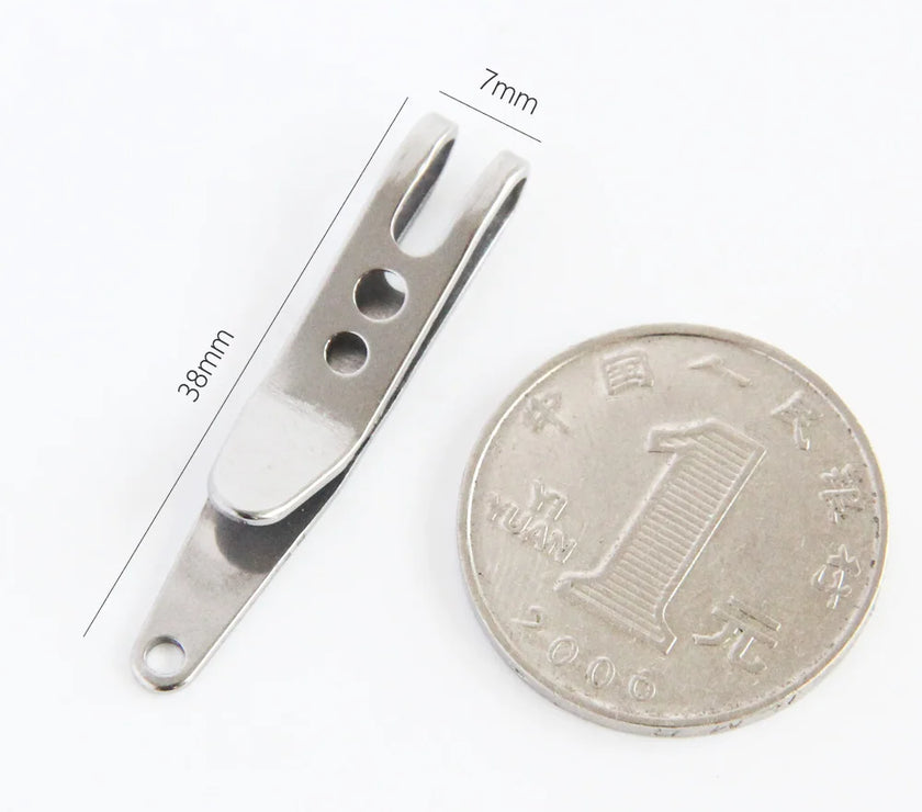 1PC Multitools Pocket Stainless Steel Bag Waist Belt Hanging Clip Mini Metal Key Buckles Pocket Clips Carabiner Outdoor Gadget