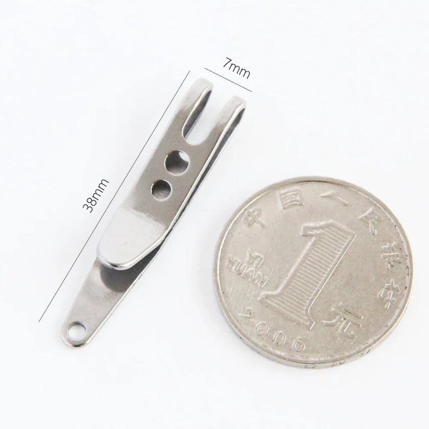 1PC Multitools Pocket Stainless Steel Bag Waist Belt Hanging Clip Mini Metal Key Buckles Pocket Clips Carabiner Outdoor Gadget