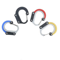 Multifunctional Hybrid Gear Clip Carabiner 360 Degree Rotating Hook Strong Buckle Camping Hiking Travel Backpack Outdoor Gadget