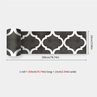 10X200cm Long Strip Wall Stickers Floor Kitchen Bathroom Living Room Skirting Line Wall Decor Waterproof Peel & Stick Wallpaper