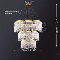 Living Dining Room Circle Hanging Lamp Home Decor LED Fixture