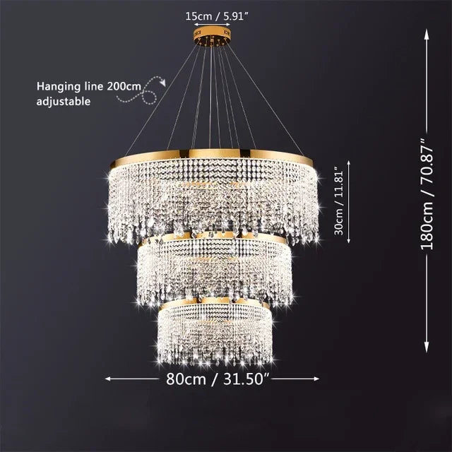 Living Dining Room Circle Hanging Lamp Home Decor LED Fixture