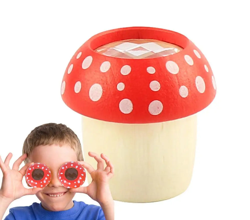 Kids Creative Toddler Kaleidoscope Natural Wood Portable Kids Telescope Educational Science Developmental Part