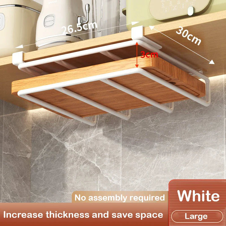 Cabinet Basket Storage Shelf Cutting Board Rack Kitchen Closet Rack