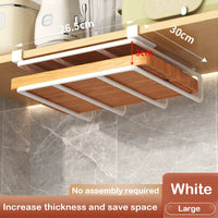 Cabinet Basket Storage Shelf Cutting Board Rack Kitchen Closet Rack