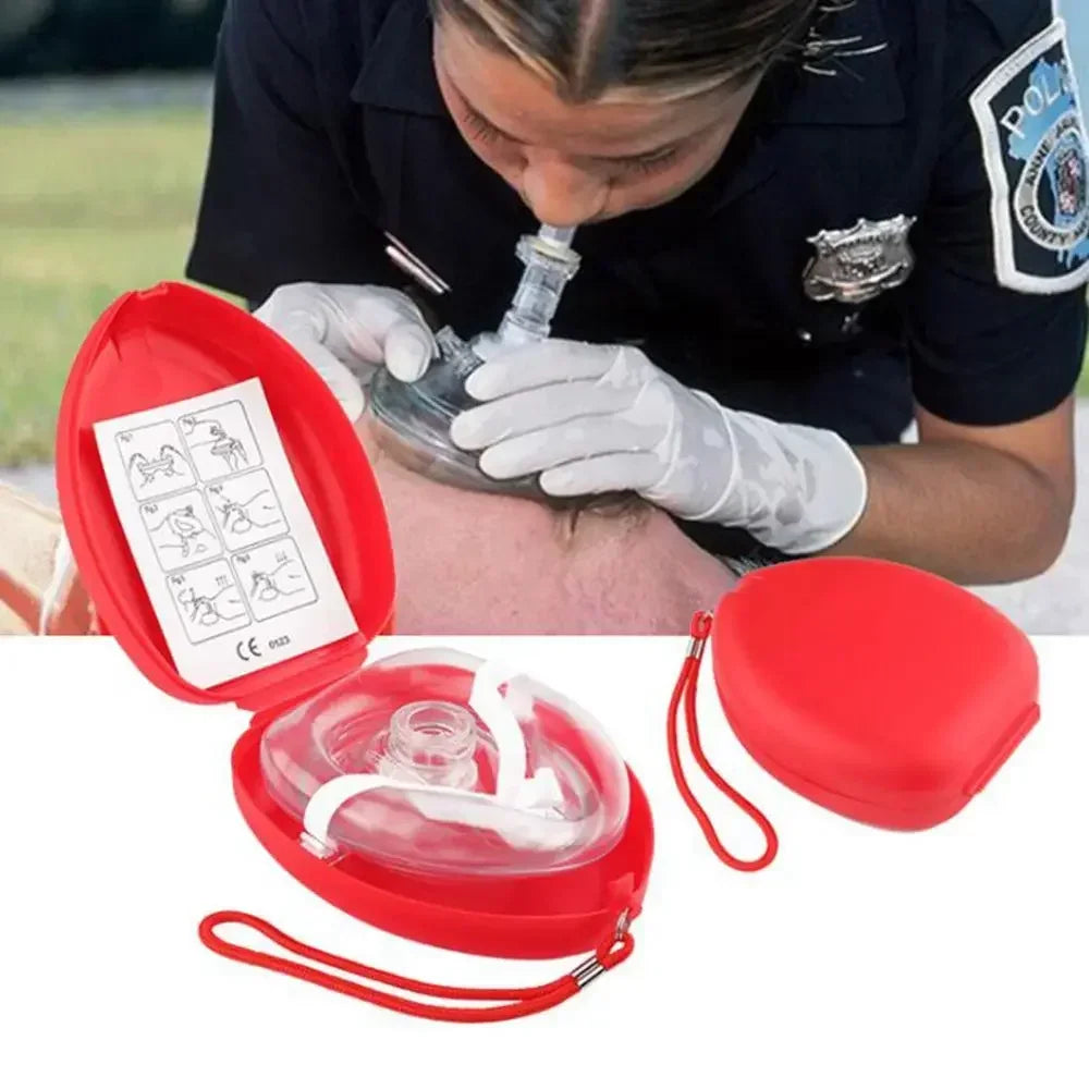 1 Pc Outdoor Camping Cardiopulmonary Resuscitation Breathing Mask Cpr Emergency Artificial Respirator Emergency Survival Gadgets