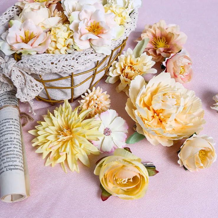 Mix Rose Artificial Flowers for Wedding Decoration Fake Flowers Home Decor DIY Bouquet Craft Garlands Scrapbook Gift Accessories