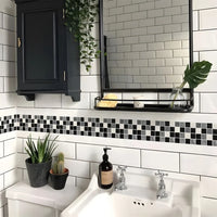 10X200cm Long Strip Wall Stickers Floor Kitchen Bathroom Living Room Skirting Line Wall Decor Waterproof Peel & Stick Wallpaper