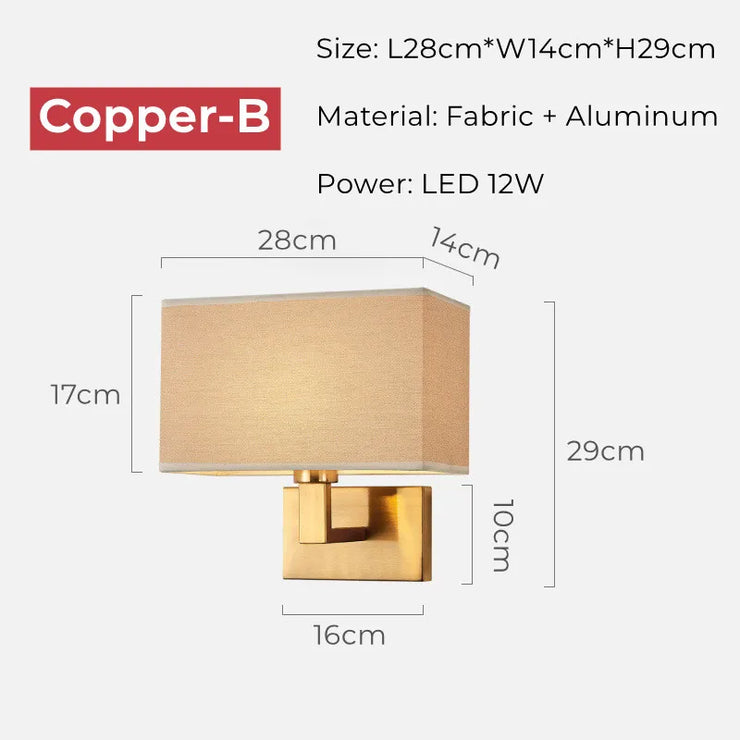Switch LED Spotlight Reading Wall Lamp Bedroom Study Nordic Home Decor Light Fixture