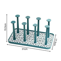 Detachable Cup Drain Rack Bottle Dish Drying Shelf Dust-proof Glass Cup Drainer Holder Stand Kitchen Storage Holder Home Decor