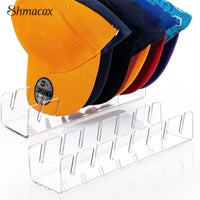 7 Holes Acrylic Hat Baseball Cap Display Rack Durable Clear Acrylic Hat Holder For Home Closet Storage Organization Stores Decor