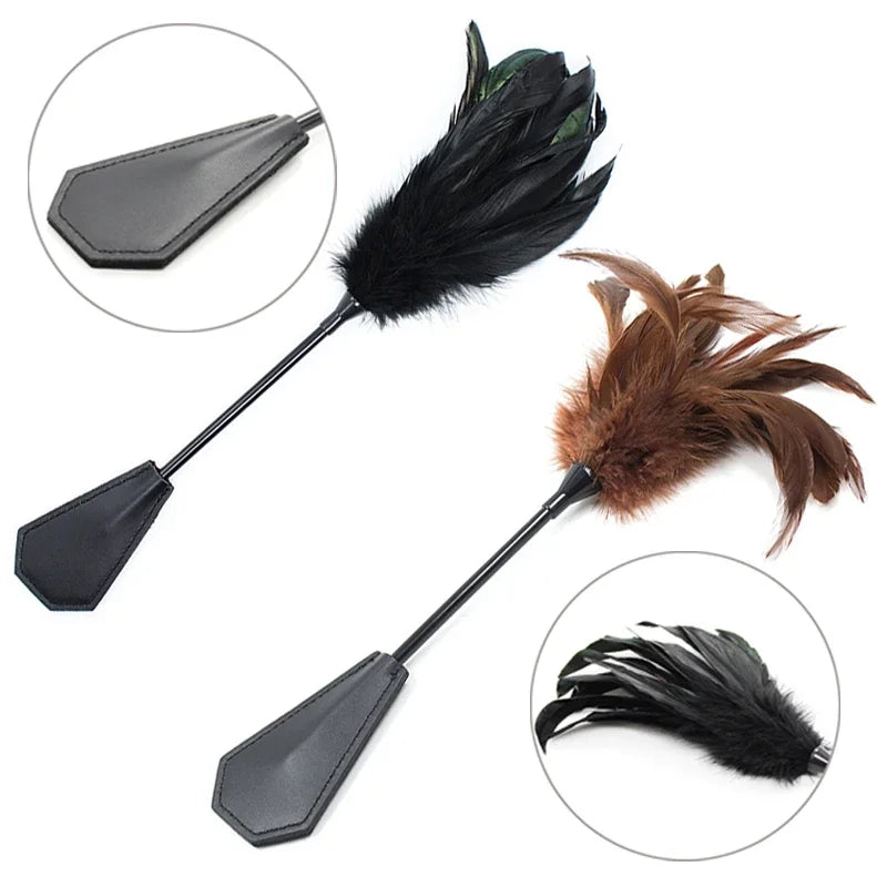 Feather whip flirting toys couples tickle foreplay teasing novelty toys adult offbeat temperament and interest articles for use