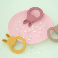 1Pcs Food Grade Baby Silicone Teethe1Pcs Food Grade Baby Silicone Teether Toy Cartoon Rabbit Nursing Teething Ring BPA Free Newborn Health Molar Chewing Accessoriesr Toy Cartoon Rabbit Nursing Teething Ring BPA Free Newborn Health Molar Chewing Accessories