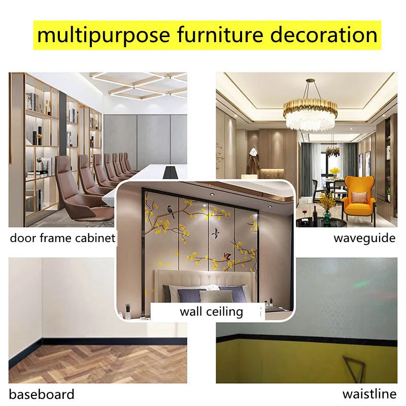 Adhesive Skirting Line Baseboard Bathroom Living room Kitchen Cabinet Wall Decoration