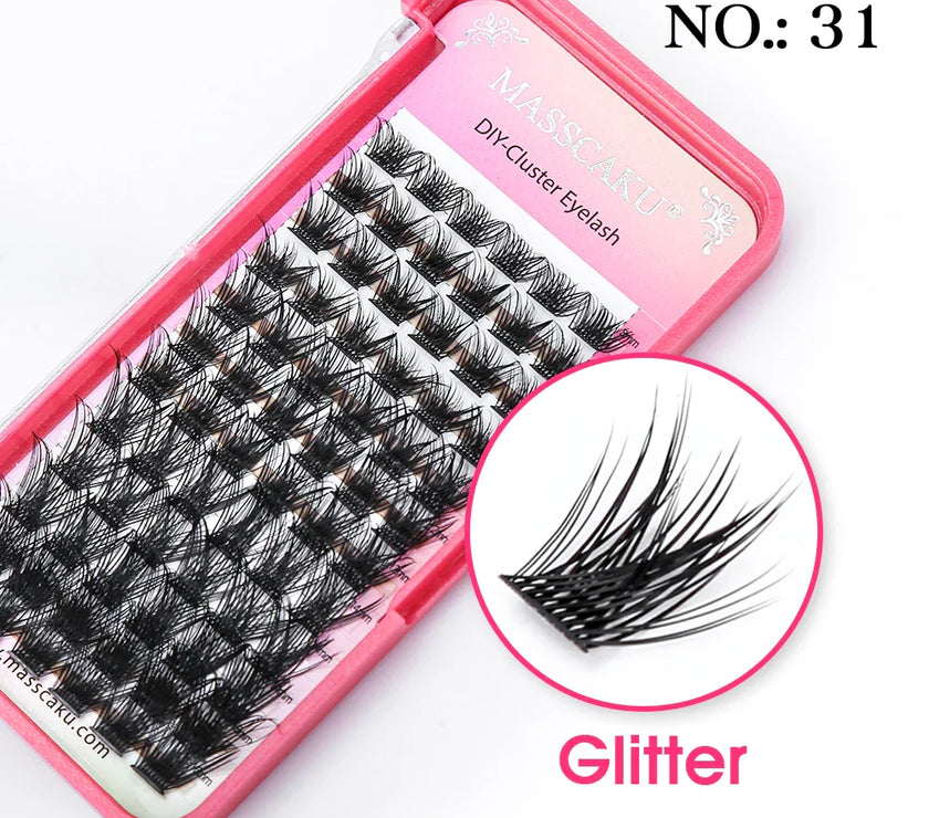 MASSCAKU Natural Volume Primor Material Cluster Lashes Extensions Strong Individual Eyelashes Beauty Salon