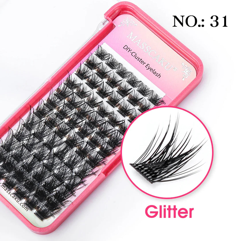 MASSCAKU Natural Volume Primor Material Cluster Lashes Extensions Strong Individual Eyelashes Beauty Salon