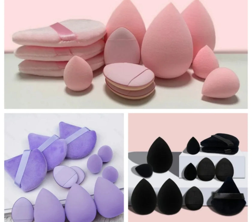 12pcs Makeup Sponge Blender Beauty Egg Soft Cosmetic Puff Foundation Sponges Powder Puff Women Make Up Accessories Beauty Tools
