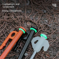 Outdoor Camping Equipment Luminous Ring Nails Edc Gadgets Multifunctional Silicone Ring Tent Camping Accessories Hiking