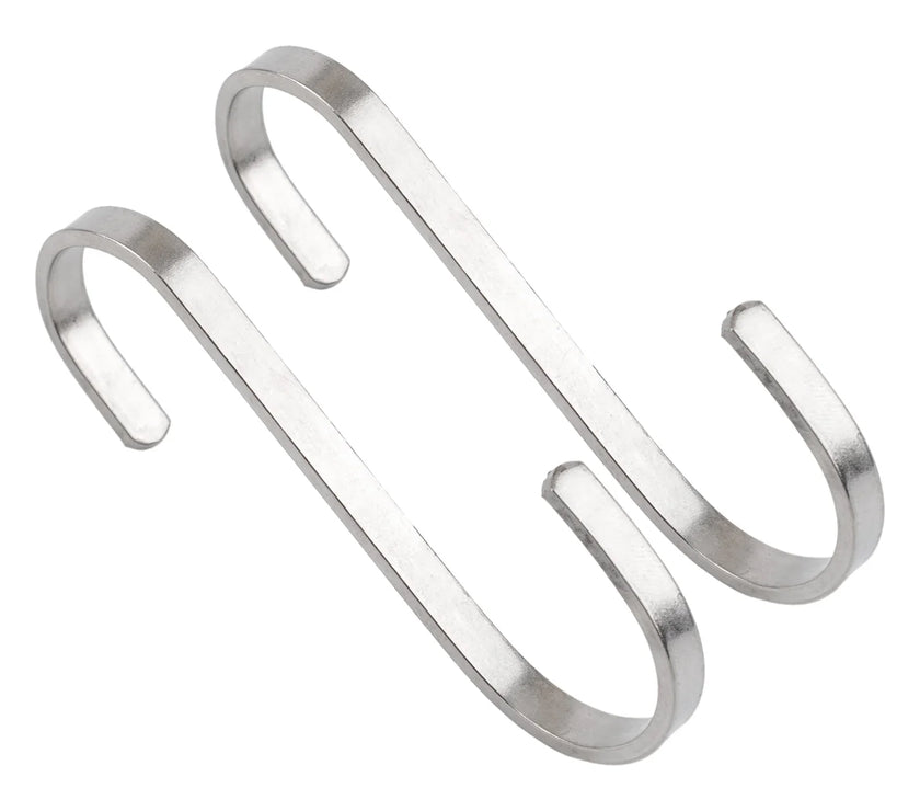 -Shape Hook Stainless Steel Clothes Towel Plant Hanging Rack Kitchen Bedroom Railing