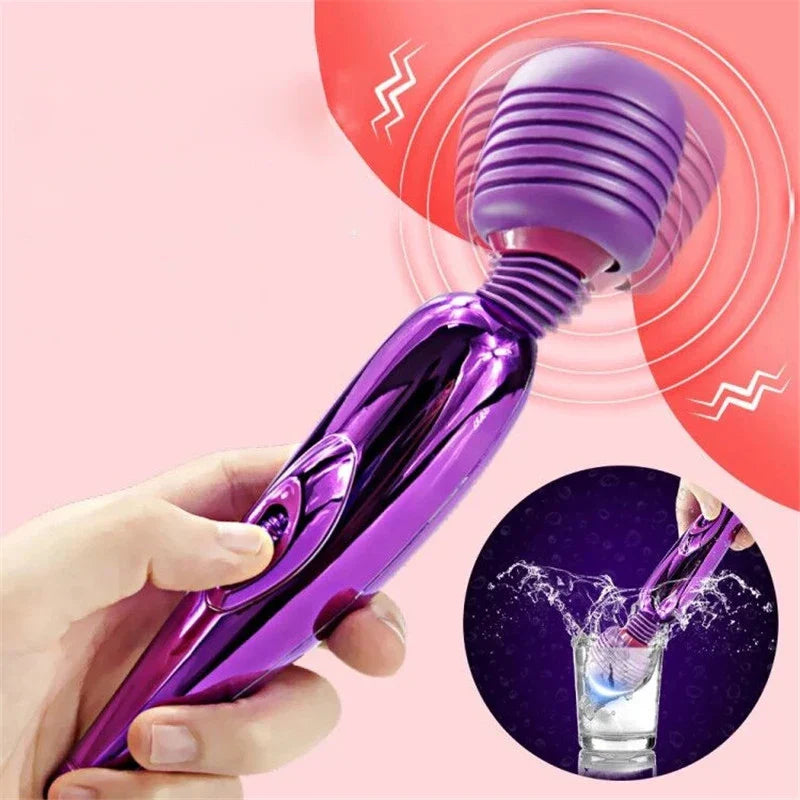 Powerful Svibration Motor Dildos Vibrator Silicone Clitoris Stimulator Wand