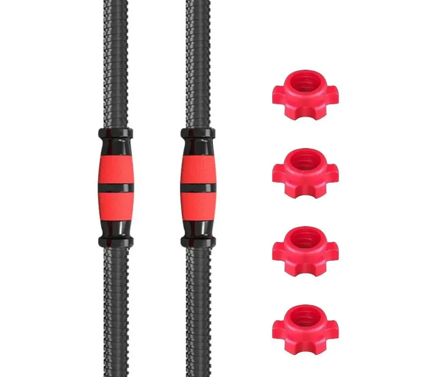 Barbell Buckle Barbell Bar Threaded Dumbbell Handles Powerlifting Fitness Equipment