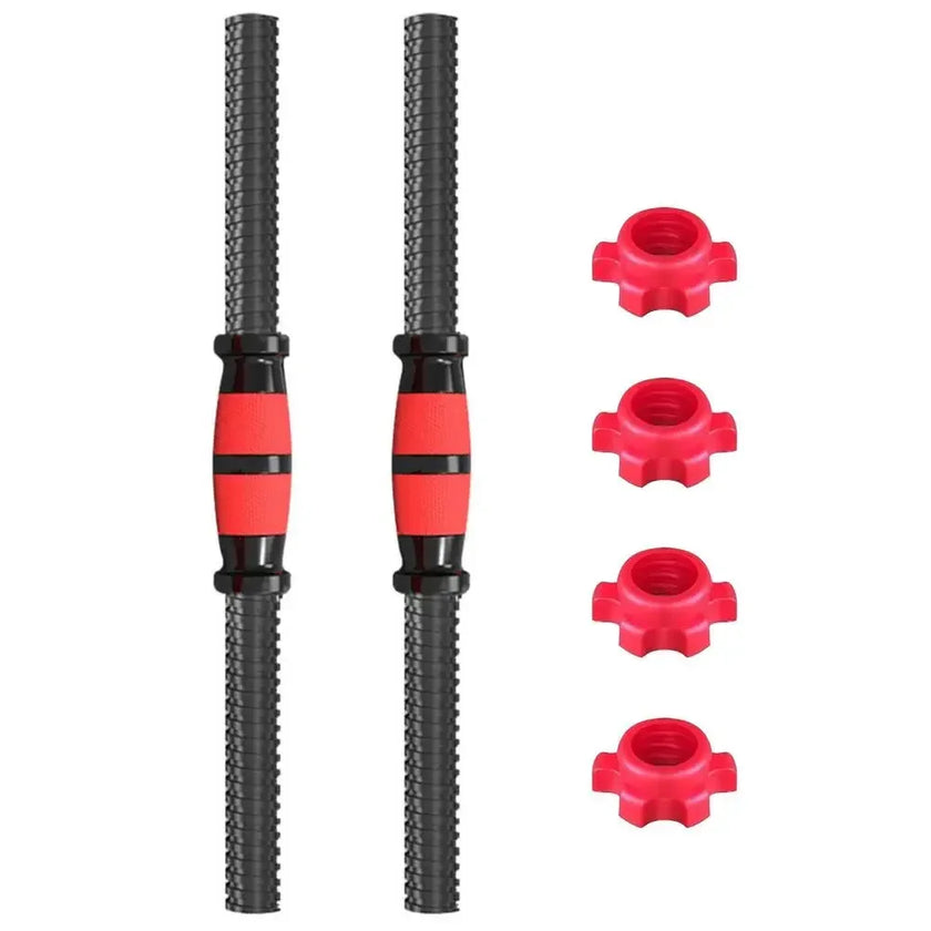 Barbell Buckle Barbell Bar Threaded Dumbbell Handles Powerlifting Fitness Equipment