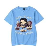 Wrong Letter Women Short Sleeves Harajuku Fashion Oversize Study Tee
