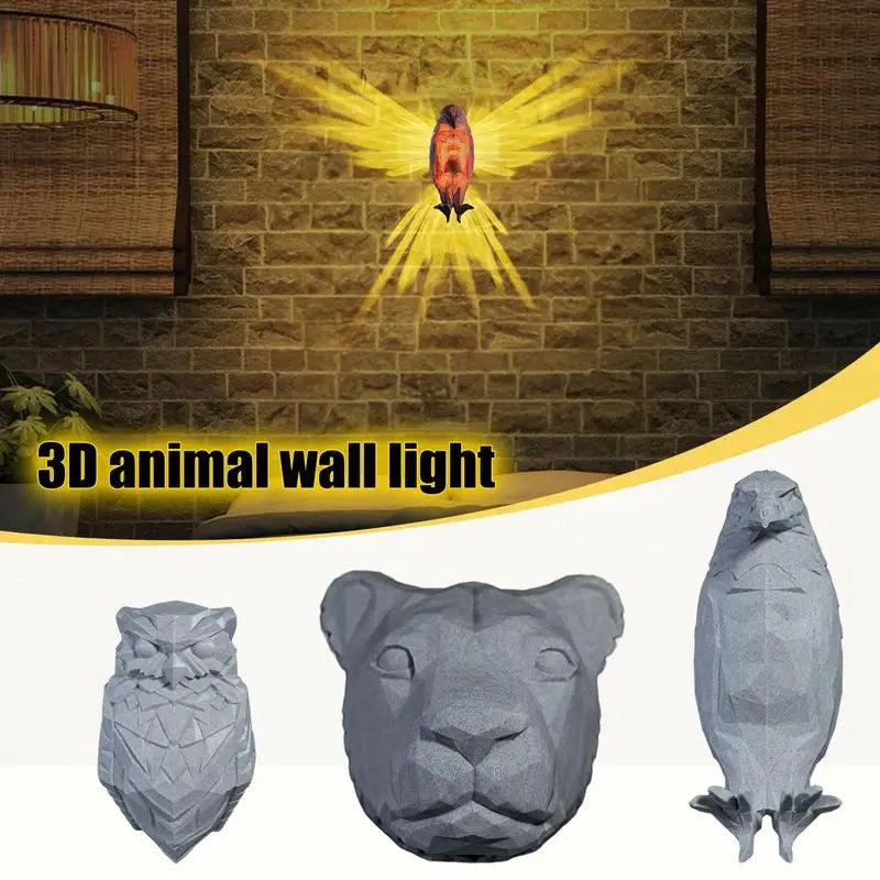Living Room Decoration Corridor Lighting Owl Lion Wall Lights
