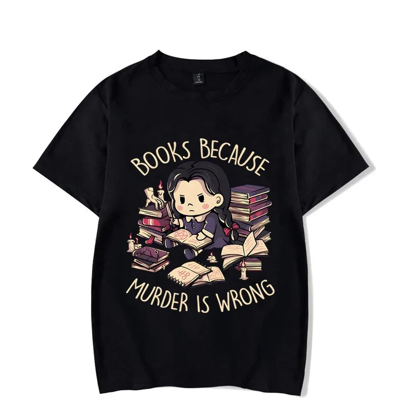 Wrong Letter Women Short Sleeves Harajuku Fashion Oversize Study Tee