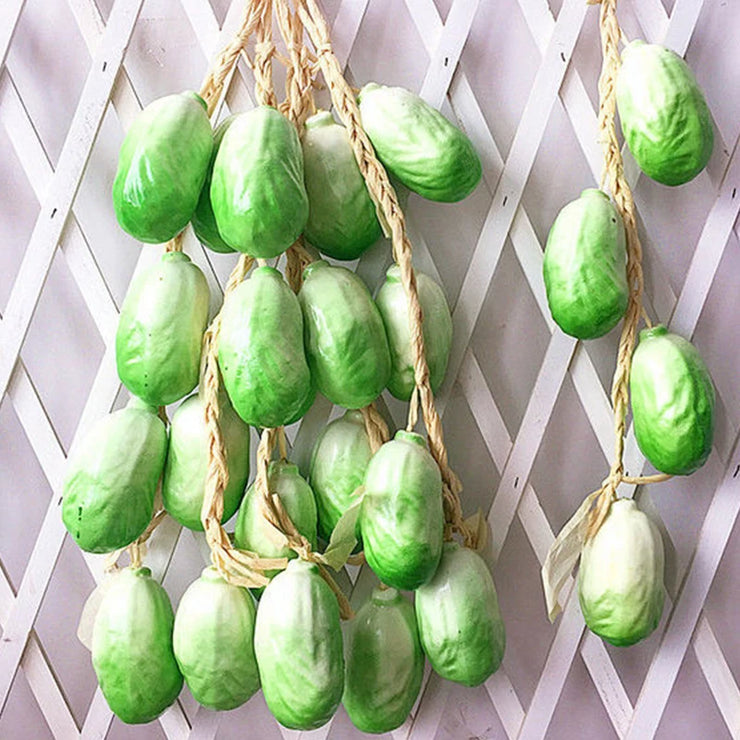 Simulation Foam Vegetables Artificial Pepper Garlic Corn Potato Peanut Hanging String Photography Props Restaurant Home Decor