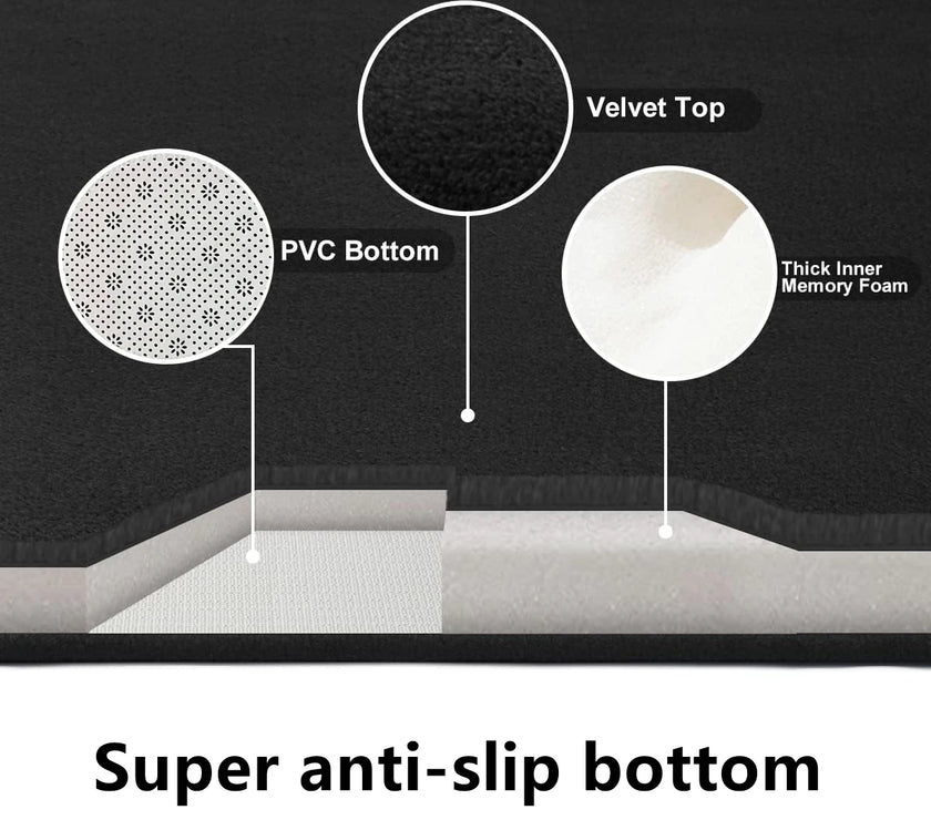 1pc Big kitchen carpet soft kitchen mat anti slip floor mat water absorbent bathroom mat bedroom mat home decoration