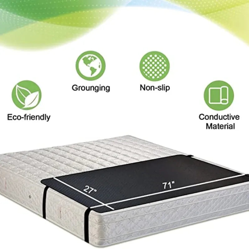 Grounding pillow case Conductive Leather Earthing mattress sleep mat