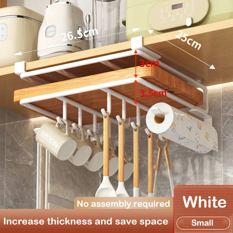 Cabinet Basket Storage Shelf Cutting Board Rack Kitchen Closet Rack