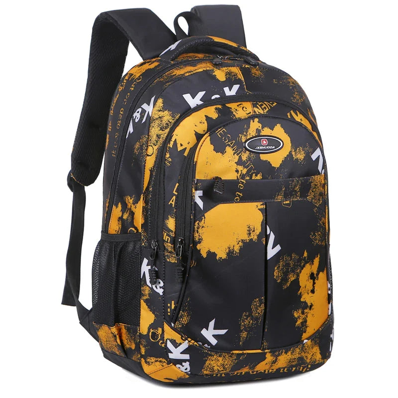 Backpack Men Bag Lightweight Nylon Fabric Travel Backpack School Bag Fashion Casual Men'