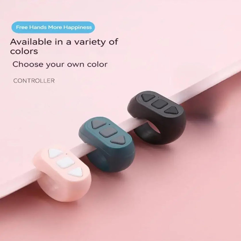 Fingertip Controller Wireless Bluetooth Mobile Selfie Lazy Artifac Tiktok Remote Control Ring Mobile Phone