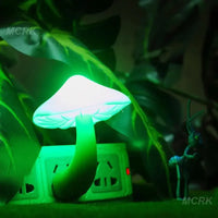 Light Control Night Light Wholesale Yellow Light Worm Mushroom Light Control Night Light Home Decor