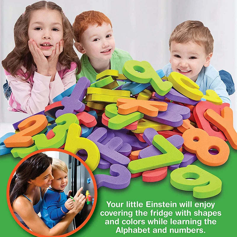 EVA Foam Magnetic Letters Uppercase Lowercase Learning Numbers For Toddlers Learning Spelling Counting Educational Set