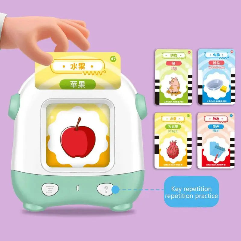 Talking Flash Cards Learning Toys Talking Flashcards Learning Toys For Toddlers Early Education Machine With Double-side Sight