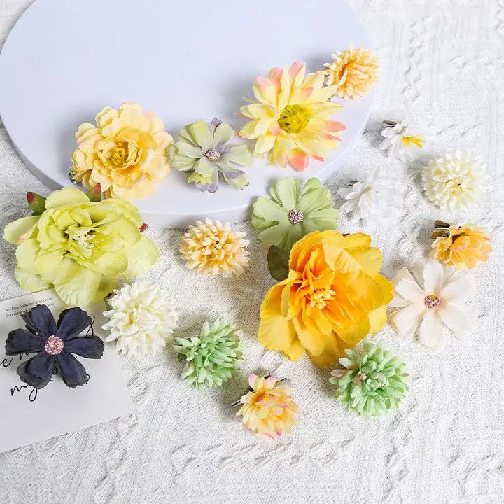 Wedding Decoration Fake Flowers Home Decor DIY Bouquet Craft Garlands Scrapbook Gift Accessories