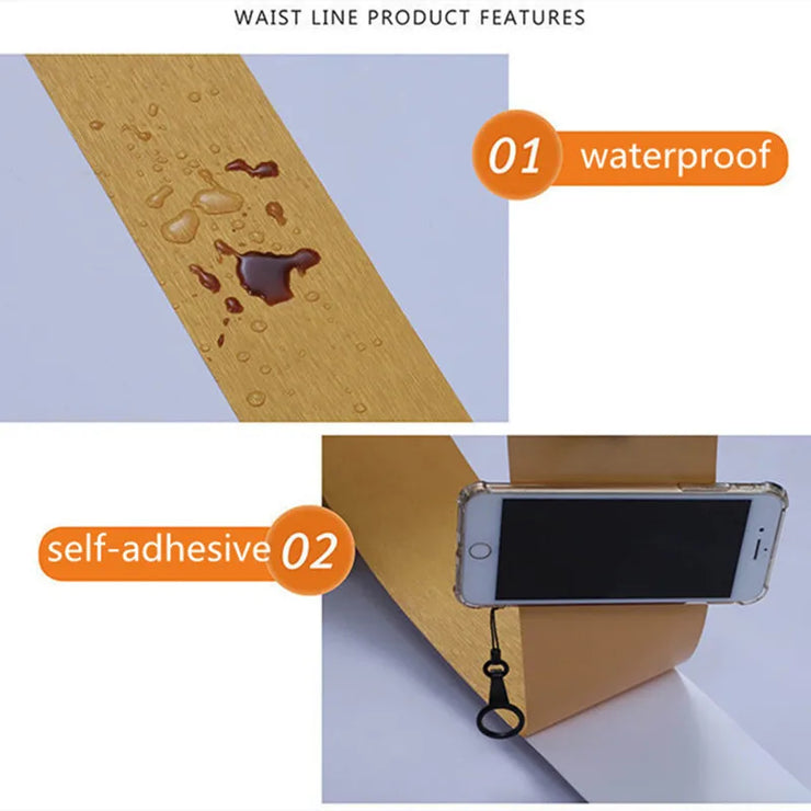 Adhesive Skirting Line Baseboard Bathroom Living room Kitchen Cabinet Wall Decoration