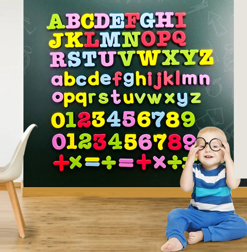 EVA Foam Magnetic Letters Uppercase Lowercase Learning Numbers For Toddlers Learning Spelling Counting Educational Set