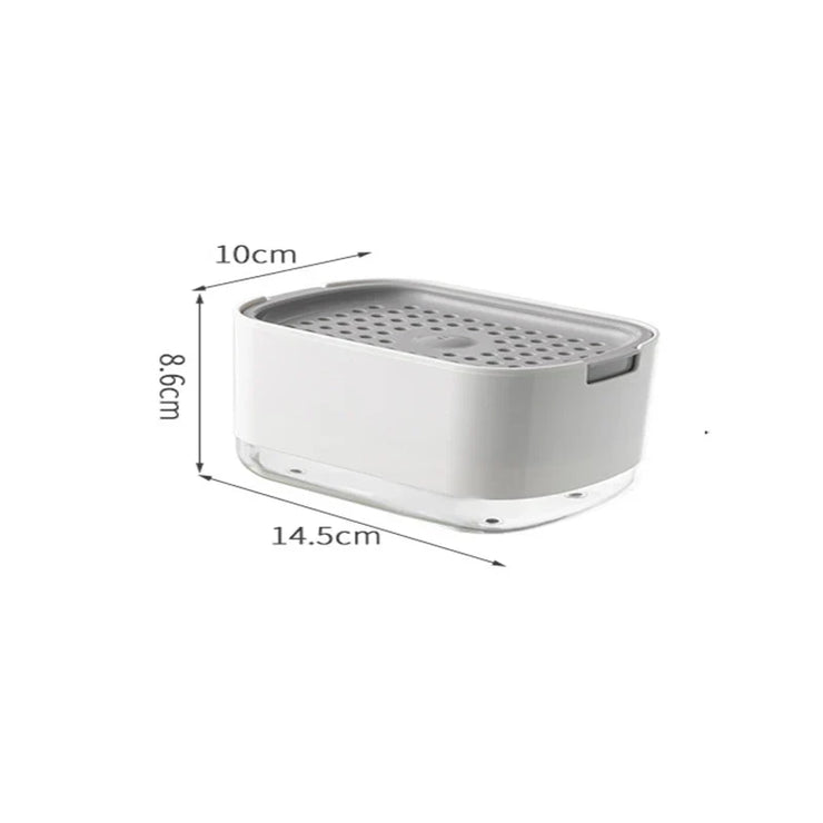 Soap Dispenser Bottle Automatic Liquid Soap Dispenser Kitchen Bath Accessories Sponge Brush Storage Box Manual Soap Dispenser