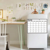 Magnetic Fridge Calendar Whiteboard with Dry-erase Marker Erasable Refrigerator Weekly Planner Magnetic Calendar calendario