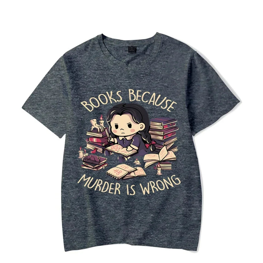 Wrong Letter Women Short Sleeves Harajuku Fashion Oversize Study Tee