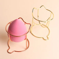 1Pcs Cute Cat Beauty Egg Bracket Dryer Cosmetic Makeup Sponge Gourd Powder Puff Rack Organizer Box Shelf Holder Storage Tools