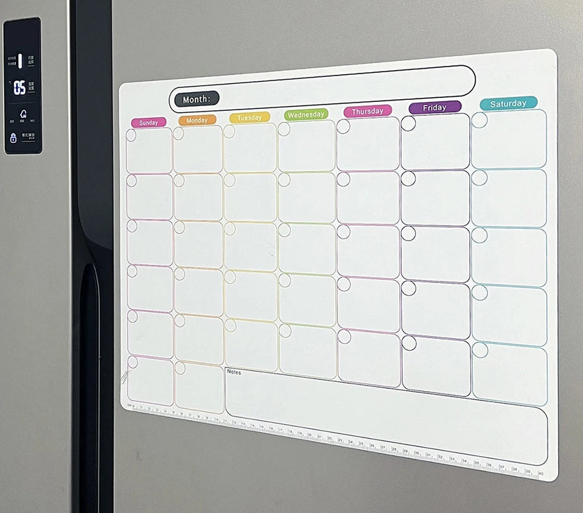 1pc Dry Erase Calendar Magnetic Calendar For Refrigerator Monthly Fridge Calendar 43*33CM Home Decor  Accessories